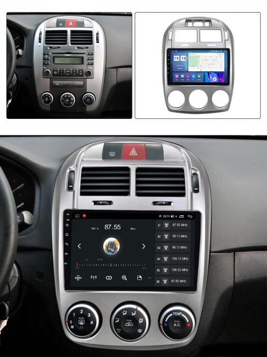 (Resigilata) Navigatie dedicata Kia Cerato 2005-2006, 2GB RAM 32GB ROM, Quad Core, Display 9" IPS Full HD, Carplay, Android 13, Bluetooth, Magazin Play, Suport camere AHD [5]