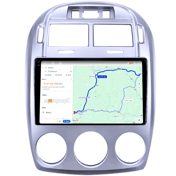 Navigatie dedicata Kia Cerato 2005-2006, 4GB RAM 64GB ROM, Octacore, Android 14, Display QLED 1K 9", Carplay&Android Auto, SIM 4G, Ventilator Activ [4]