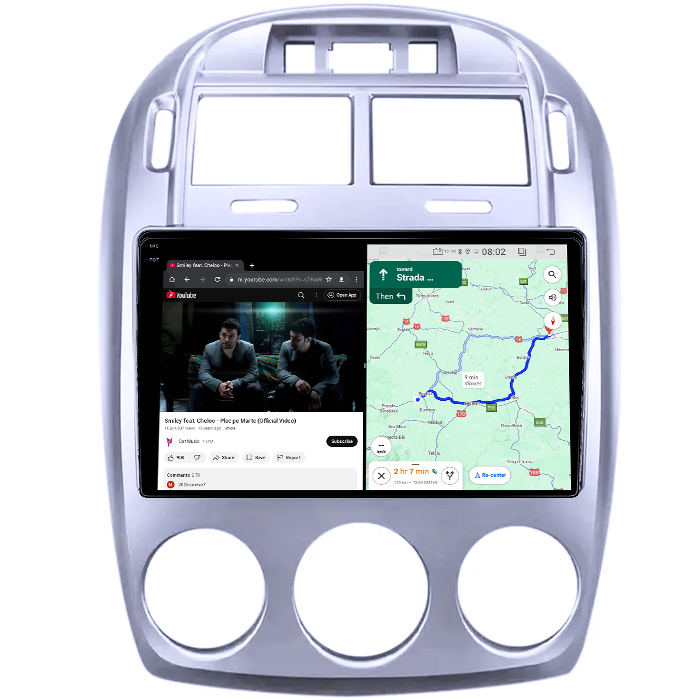 Navigatie dedicata Kia Cerato 2005-2006, 4GB RAM 64GB ROM, Quad Core, Display 9" QLED 1K, Carplay, Android 14, Bluetooth, Magazin Play, Suport Camere AHD [4]