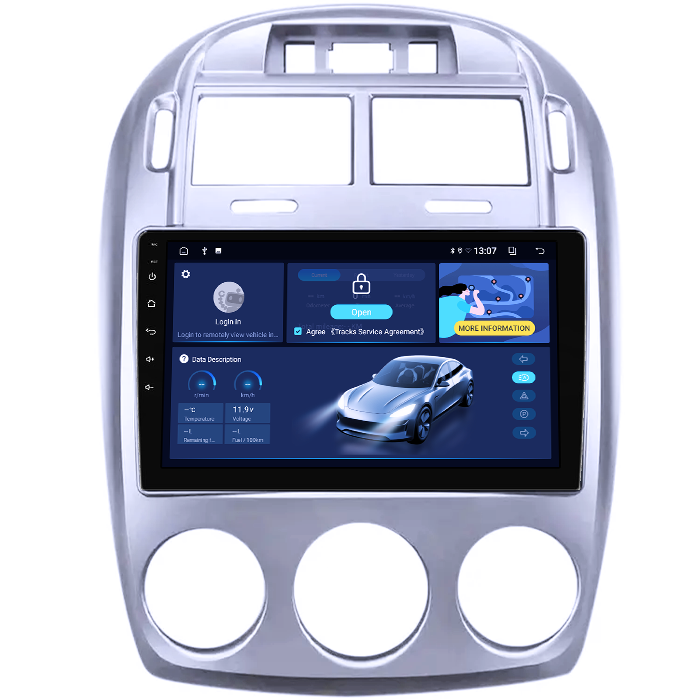 Navigatie dedicata Kia Cerato 2005-2006, 8GB RAM 128GB ROM, Octacore, Platforma TS18, Android 13, Display QLED 9”, Suporta camera 360º, DSP, Carplay&Android Auto, SIM 4G, Ventilator Activ [2]