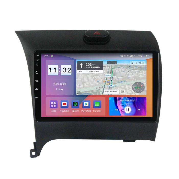 Navigatie dedicata Kia Cerato 2013-2017, 4GB RAM 32 ROM, Android 13, Display QLED, 9",DSP, Carplay, Android Auto, Internet, Youtube , Waze , WI-FI , USB , Bluetooth , Mirrorlink [3]