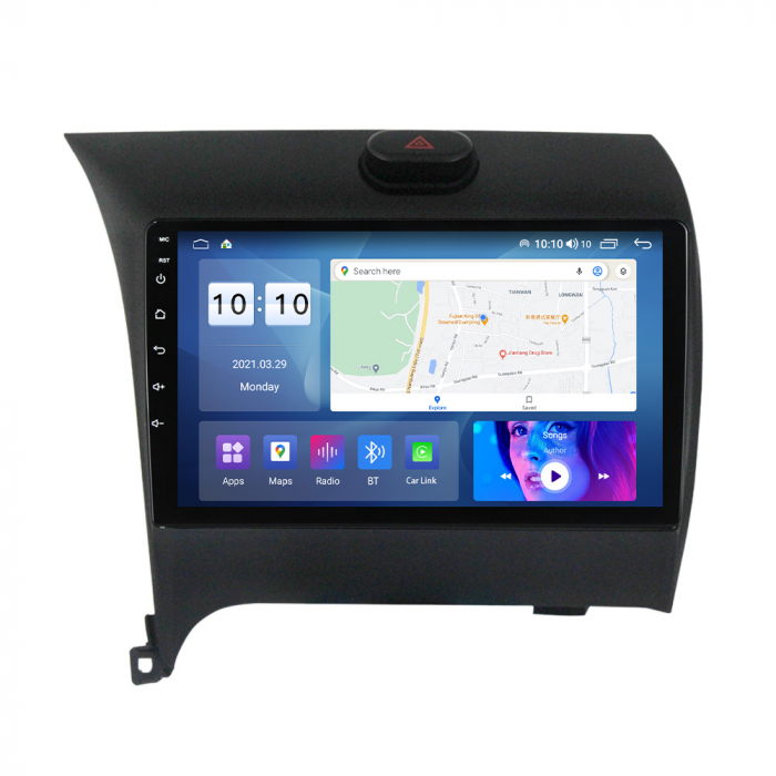 Navigatie dedicata Kia Cerato 2013-2017, 4GB RAM 32 ROM, Android 13, Display QLED, 9",DSP, Carplay, Android Auto, Internet, Youtube , Waze , WI-FI , USB , Bluetooth , Mirrorlink [4]