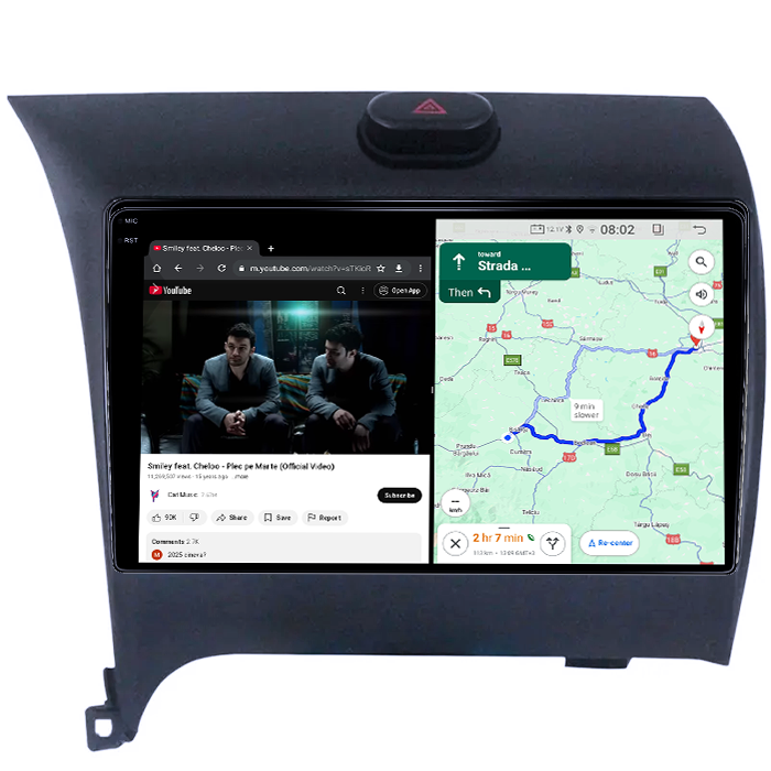 Navigatie dedicata Kia Cerato 2013-2017, 4GB RAM 64GB ROM, Quad Core, Display 9" QLED 1K, Carplay, Android 14, Bluetooth, Magazin Play, Suport Camere AHD [6]
