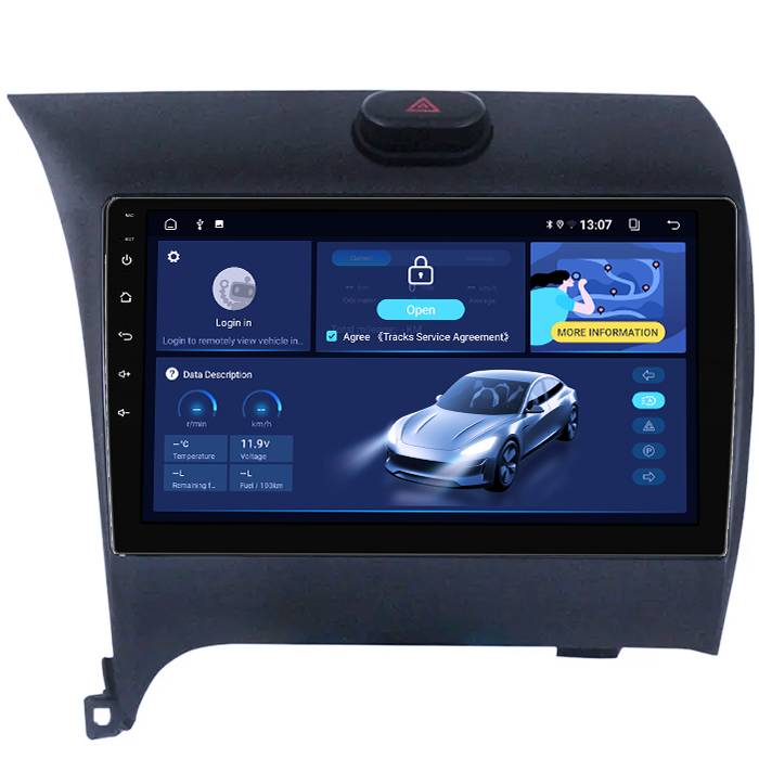 Navigatie dedicata Kia Cerato 2013-2017, 8GB RAM 128GB ROM, Octacore, Platforma TS18, Android 13, Display QLED 9”, Suporta camera 360º, DSP, Carplay&Android Auto, SIM 4G, Ventilator Activ [2]