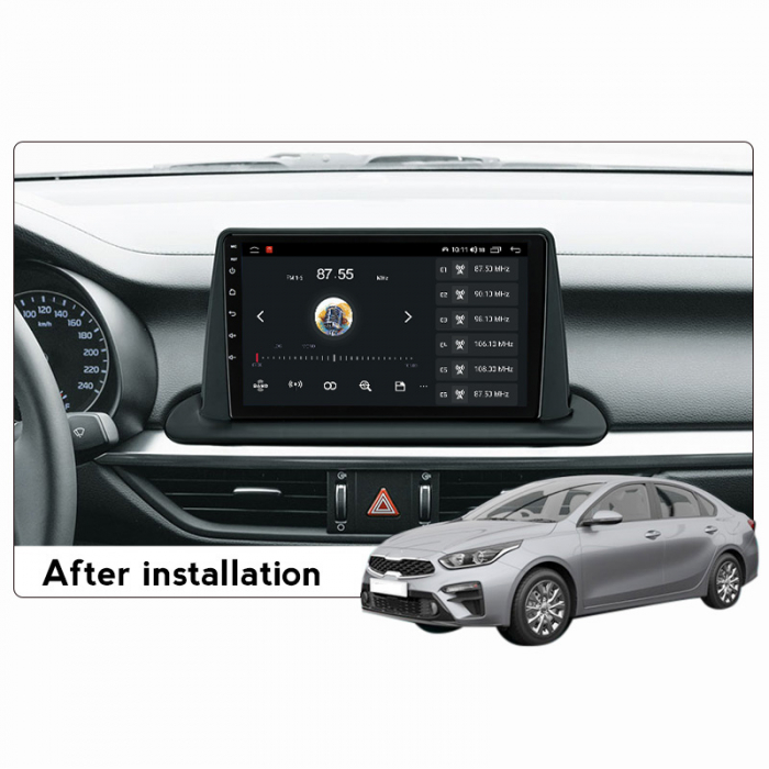 Navigatie dedicata Kia Cerato 2018-2021, 4GB RAM 32 ROM, Android 13, Display QLED, 9",DSP, Carplay, Android Auto, Internet, Youtube , Waze , WI-FI , USB , Bluetooth , Mirrorlink [5]