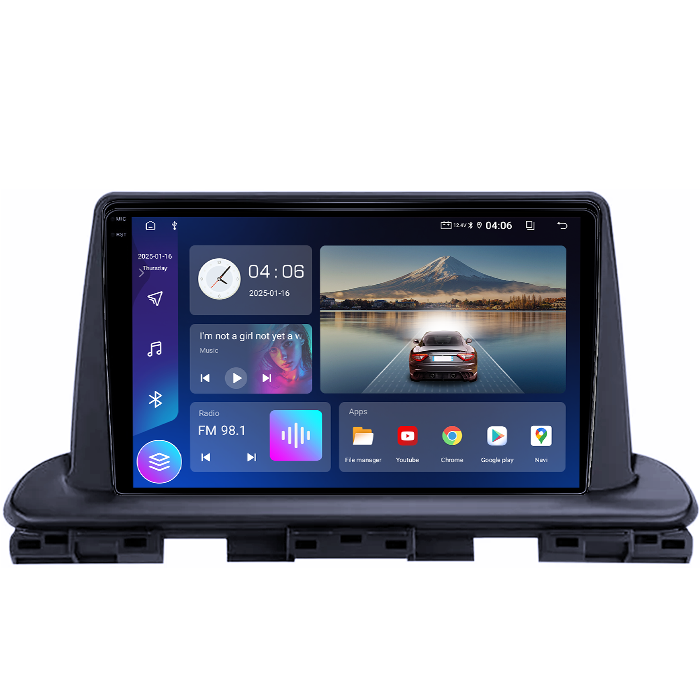 Navigatie dedicata Kia Cerato 2018-2021, 4GB RAM 64GB ROM, Quad Core, Display 9" QLED 1K, Carplay, Android 14, Bluetooth, Magazin Play, Suport Camere AHD [2]