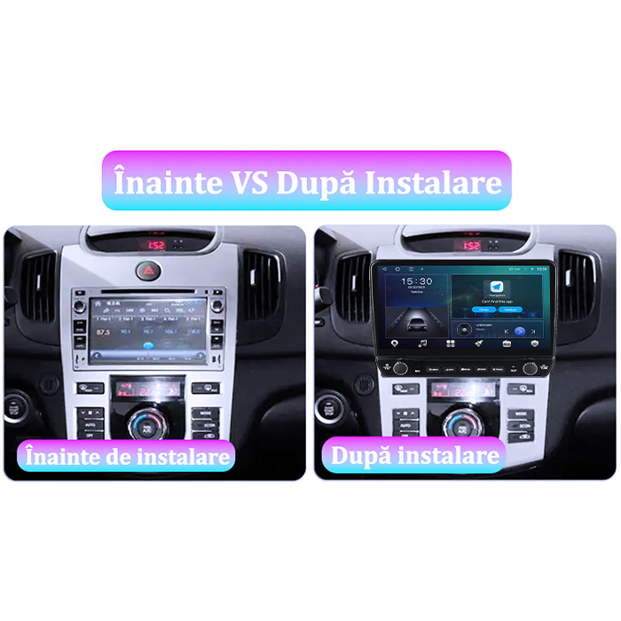 Navigatie dedicata Kia Forte Cerato 2008-2013 Tesla cu butoane rotative model 2024, 4GB RAM 64GB ROM, Procesor Quadcore, Android 14, Display QLED 10", DSP, Carplay&Android Auto [7]