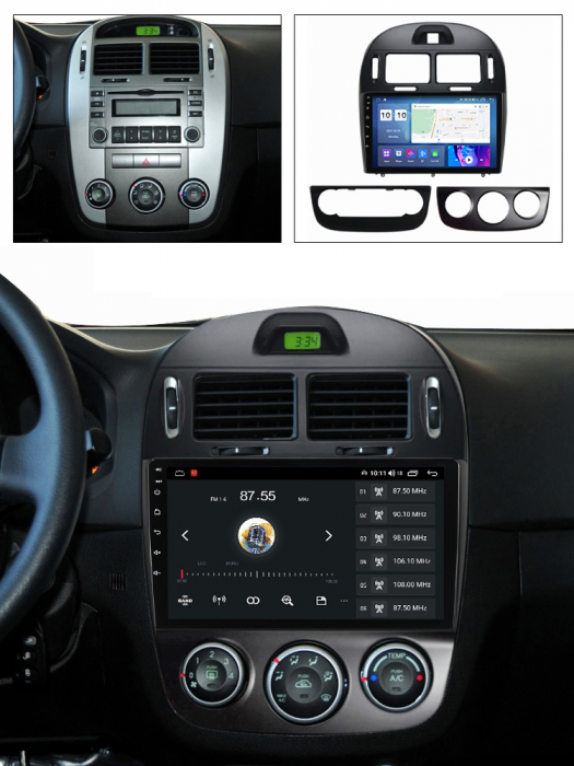 Navigatie dedicata KIA Cerato Foret 2017, 4GB RAM 32 ROM, Android 13, Display QLED, 10",DSP, Carplay, Android Auto, Internet, Youtube , Waze , WI-FI , USB , Bluetooth , Mirrorlink [7]