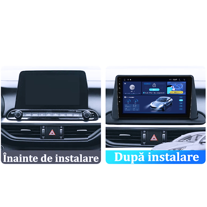Navigatie dedicata Kia Cerato 2018-2021, DUDU3, 4GB RAM 64GB ROM, Octacore, Platforma 8581, Android, Display QLED 9", DSP, Carplay&AndroidAuto [6]