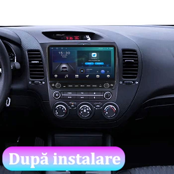 Navigatie dedicata KIA K3 2013-2018 Tesla cu butoane rotative model 2024, 4GB RAM 64GB ROM, Procesor Quadcore, Android 14, Display QLED 10", DSP, Carplay&Android Auto [7]