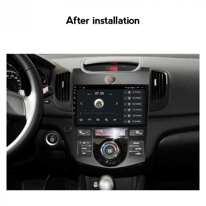 Navigatie dedicata Kia Forte Cerato 2008-2013, Black, 4 GB RAM 32 ROM, Android 13,Display QLED, 9",DSP, Carplay, Android Auto, Internet, Youtube , Waze , WI-FI , USB , Bluetooth , Mir [4]