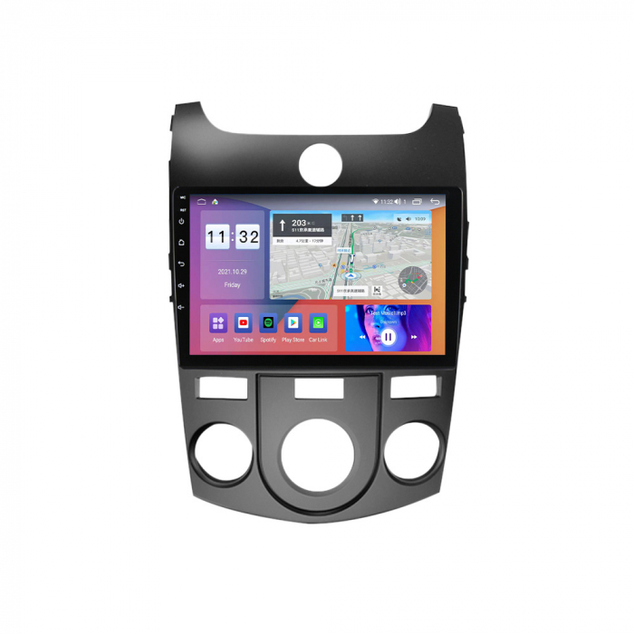 Navigatie dedicata Kia Forte Cerato 2008-2013, Black, 4 GB RAM 32 ROM, Android 13,Display QLED, 9",DSP, Carplay, Android Auto, Internet, Youtube , Waze , WI-FI , USB , Bluetooth , Mir [6]