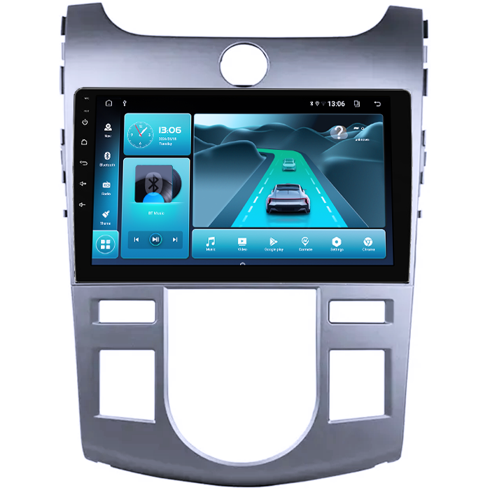 Navigatie dedicata Kia Forte Cerato 2008-2013, Black, 8GB RAM 128GB ROM, Octacore, Platforma TS18, Android 13, Display QLED 9”, Suporta camera 360º, DSP, Carplay&Android Auto, SIM 4G, Ventilator Activ [3]