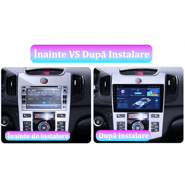Navigatie dedicata Kia Forte Cerato 2008-2013, Black, 8GB RAM 128GB ROM, Octacore, Platforma TS18, Android 13, Display QLED 9”, Suporta camera 360º, DSP, Carplay&Android Auto, SIM 4G, Ventilator Activ [5]