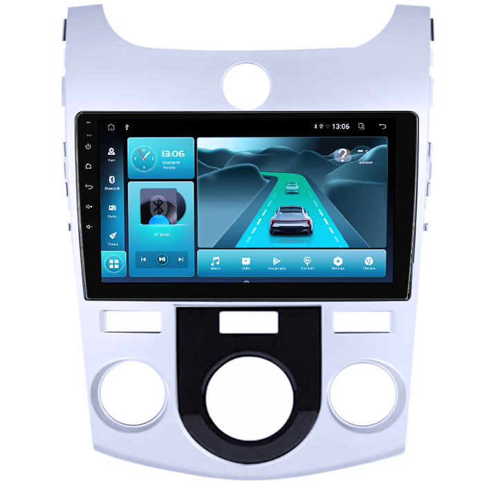 Navigatie dedicata Kia Forte Cerato 2008-2013, Silver, 8GB RAM 128GB ROM, Octacore, Platforma TS18, Android 13, Display QLED 9”, Suporta camera 360º, DSP, Carplay&Android Auto, SIM 4G, Ventilator Acti [3]