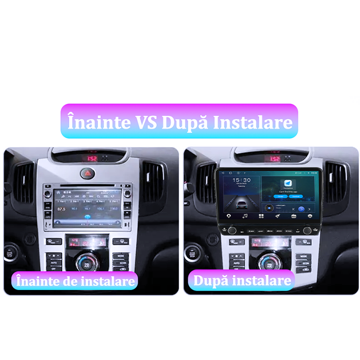 Navigatie dedicata Kia Forte Cerato 2008-2013 Tesla cu butoane rotative model 2024, 4GB RAM 64GB ROM, Procesor Quadcore, Android 14, Display QLED 10", DSP, Carplay&Android Auto [7]