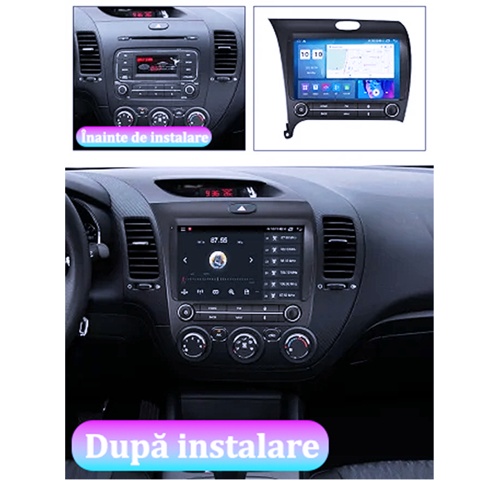 Navigatie dedicata KIA K3 2013-2018, 4GB RAM 64GB ROM, Octacore, Android 14, Display QLED 9", DSP, Carplay&Android Auto, SIM 4G, Ventilator Activ [4]
