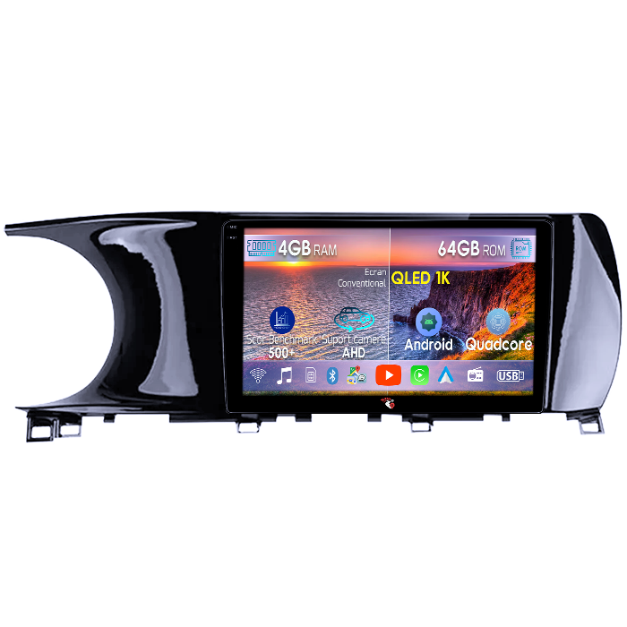 Navigatie dedicata KIA K5 3 2020-2021, 4GB RAM 64GB ROM, Octacore, Android 14, Display QLED 1K 10", Carplay&Android Auto, SIM 4G, Ventilator Activ [1]