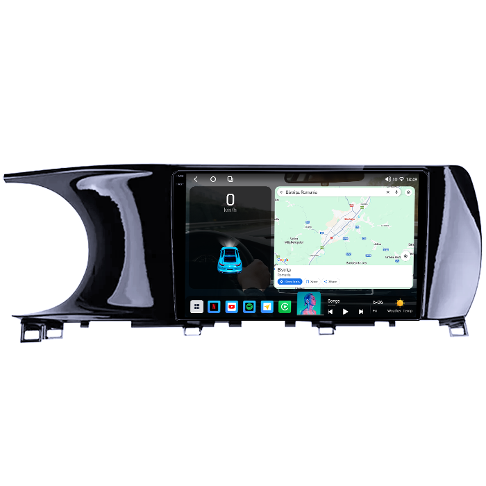 Navigatie dedicata KIA K5 3 2020-2021, 4GB RAM 64GB ROM, Octacore, Android 14, Display QLED 1K 10", Carplay&Android Auto, SIM 4G, Ventilator Activ [2]