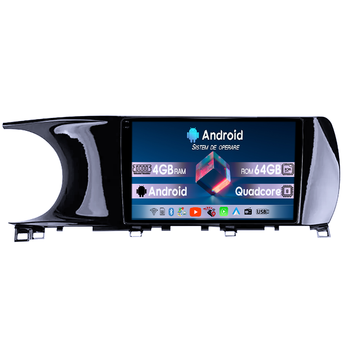 Navigatie dedicata KIA K5 3 2020-2021, 4GB RAM 64GB ROM, Quad Core, Display 10" QLED 1K, Carplay, Android 14, Bluetooth, Magazin Play, Suport Camere AHD [1]