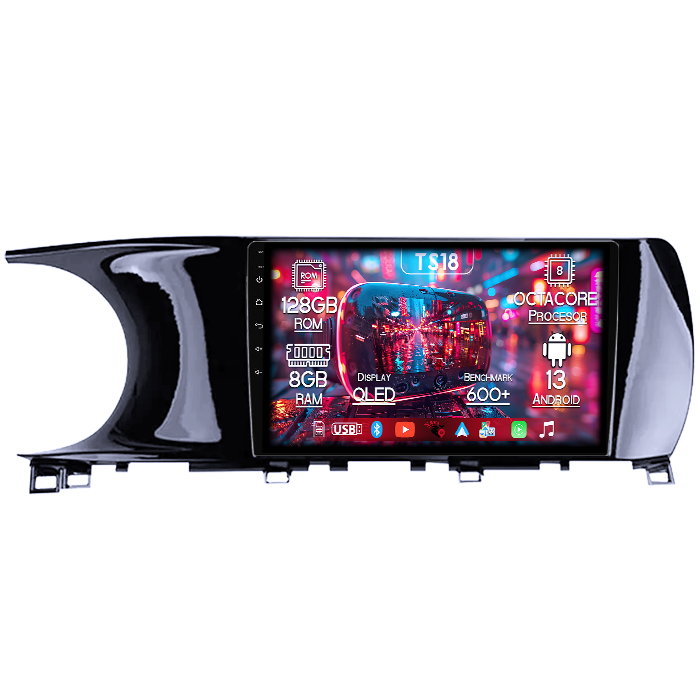 Navigatie dedicata KIA K5 3 2020-2021, 8GB RAM 128GB ROM, Octacore, Platforma TS18, Android 13, Display QLED 10”, Suporta camera 360º, DSP, Carplay&Android Auto, SIM 4G, Ventilator Activ [1]