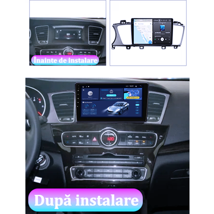 Navigatie dedicata Kia K7 Cadenza 2013-2017, 4GB RAM 32GB ROM, Octacore, Android 14, Display QLED  9", DSP, Carplay&Android Auto, SIM 4G, Bluetooth, Ventilator Activ [5]