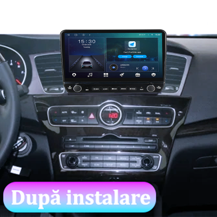 Navigatie dedicata Kia K7 Cadenza 2011-2012 Tesla cu butoane rotative model 2024, 4GB RAM 64GB ROM, Procesor Quadcore, Android 14, Display QLED 10", DSP, Carplay&Android Auto [7]