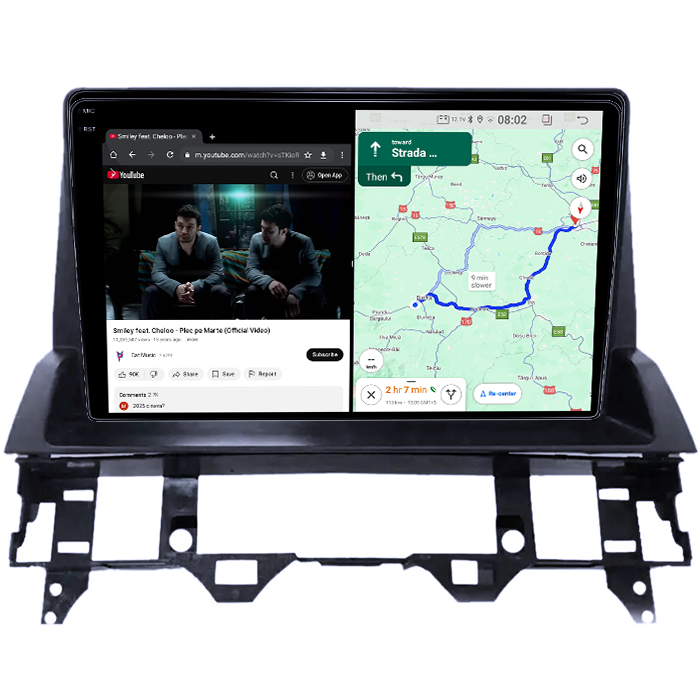 Navigatie dedicata Mazda 6 2002-2008, 4GB RAM 32GB ROM, Octacore, Android 14, Display QLED  9", DSP, Carplay&Android Auto, SIM 4G, Bluetooth, Ventilator Activ [4]