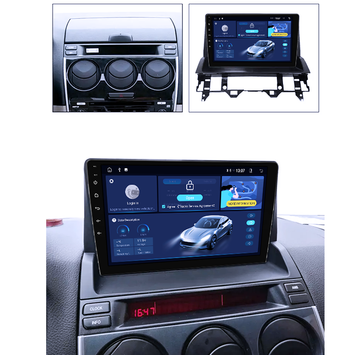 Navigatie dedicata Mazda 6 2002-2008, 4GB RAM 32GB ROM, Octacore, Android 14, Display QLED  9", DSP, Carplay&Android Auto, SIM 4G, Bluetooth, Ventilator Activ [5]