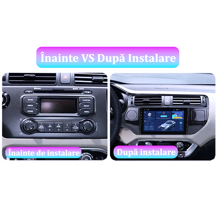 Navigatie dedicata Kia Rio 2011-2017, 4GB RAM 64GB ROM, Octacore, Android 14, Display QLED 9", DSP, Carplay&Android Auto, SIM 4G, Ventilator Activ [5]