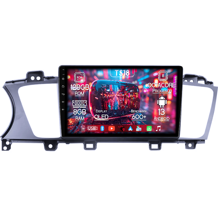 Navigatie dedicata Kia K7 Cadenza 2013-2017, 8GB RAM 128GB ROM, Octacore, Platforma TS18, Android 13, Display QLED 9”, Suporta camera 360º, DSP, Carplay&Android Auto, SIM 4G, Ventilator Activ [1]
