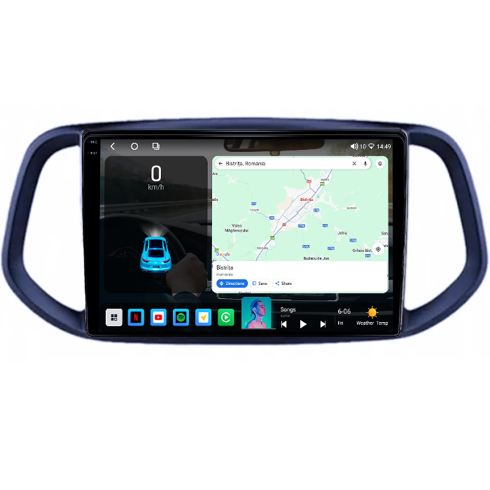 Navigatie dedicata Kia KX3 2014-2016, 4GB RAM 64GB ROM, Procesor Qualcomm Octacore, Android 14, Rezolutie 2K, Display QLED 10", DSP, Carplay&Android Auto, SIM 4G [2]