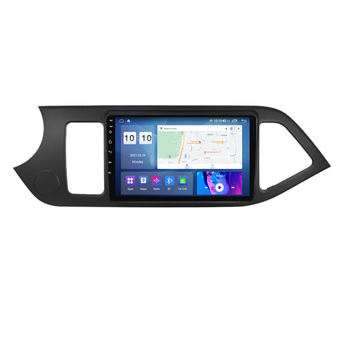 Navigatie dedicata Kia Morning Picanto 2011-2017, Black, 4GB RAM 64GB ROM, Octacore, Android 13, Display QLED 9", DSP, Carplay, Android Auto, Internet, Youtube, Waze, WIFI, Bluetooth [3]