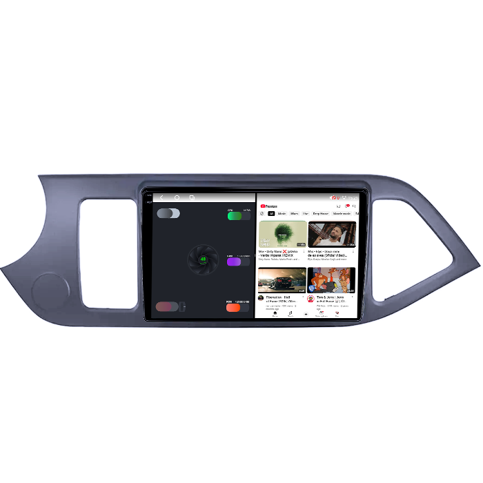 Navigatie dedicata Kia Morning Picanto 2011-2017, Black, 4GB RAM 64GB ROM, Octacore, Android 14, Display QLED 1K 9", Carplay&Android Auto, SIM 4G, Ventilator Activ [3]