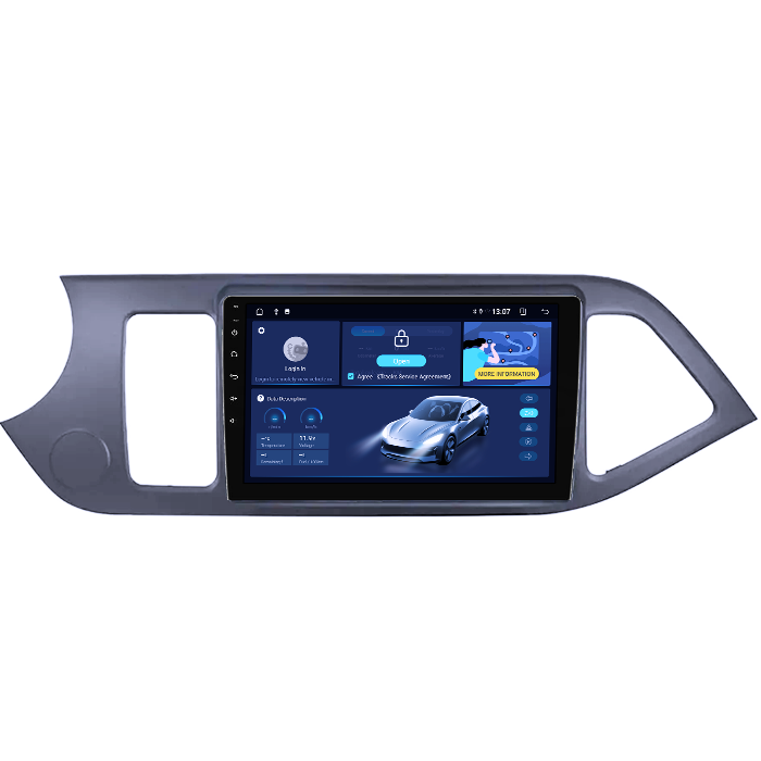 Navigatie dedicata Kia Morning Picanto 2011-2017, Black, 8GB RAM 128GB ROM, Octacore, Platforma TS18, Android 13, Display QLED 9”, Suporta camera 360º, DSP, Carplay&Android Auto, SIM 4G, Ventilator Ac [2]