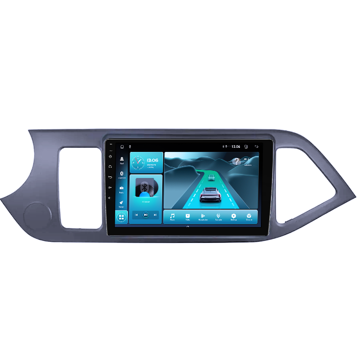 Navigatie dedicata Kia Morning Picanto 2011-2017, Black, 8GB RAM 128GB ROM, Octacore, Platforma TS18, Android 13, Display QLED 9”, Suporta camera 360º, DSP, Carplay&Android Auto, SIM 4G, Ventilator Ac [3]