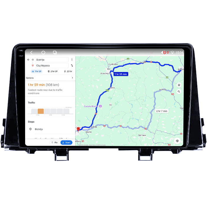 Navigatie dedicata KIA Morning picanto 2017-2020, 4GB RAM 64GB ROM, Octacore, Android 14, Display QLED 1K 9", Carplay&Android Auto, SIM 4G, Ventilator Activ [4]