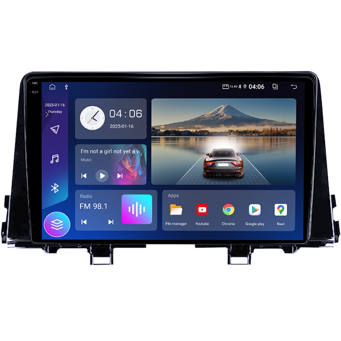 Navigatie dedicata KIA Morning picanto 2017-2020, 4GB RAM 64GB ROM, Quad Core, Display 9" QLED 1K, Carplay, Android 14, Bluetooth, Magazin Play, Suport Camere AHD [4]