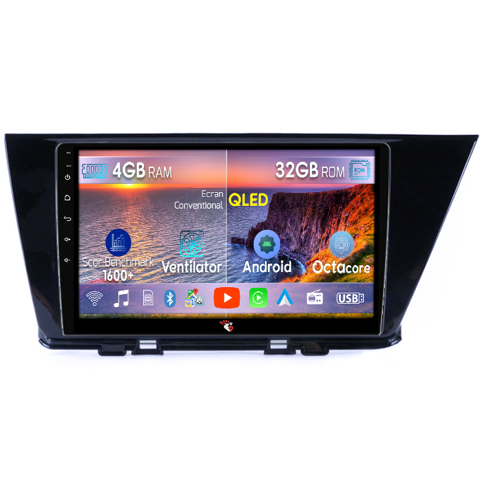 Navigatie dedicata Kia Niro 2016-2019, 4GB RAM 32GB ROM, Octacore, Android 14, Display QLED 9", DSP, Carplay&Android Auto, SIM 4G, Bluetooth, Ventilator Activ [1]