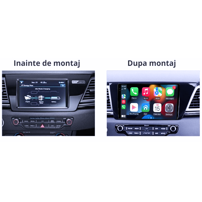 Navigatie dedicata Kia Niro 2016-2019, 4GB RAM 64GB ROM, Procesor Qualcomm Octacore, Android 14, Rezolutie 2K, Display QLED 9", DSP, Carplay&Android Auto, SIM 4G [6]