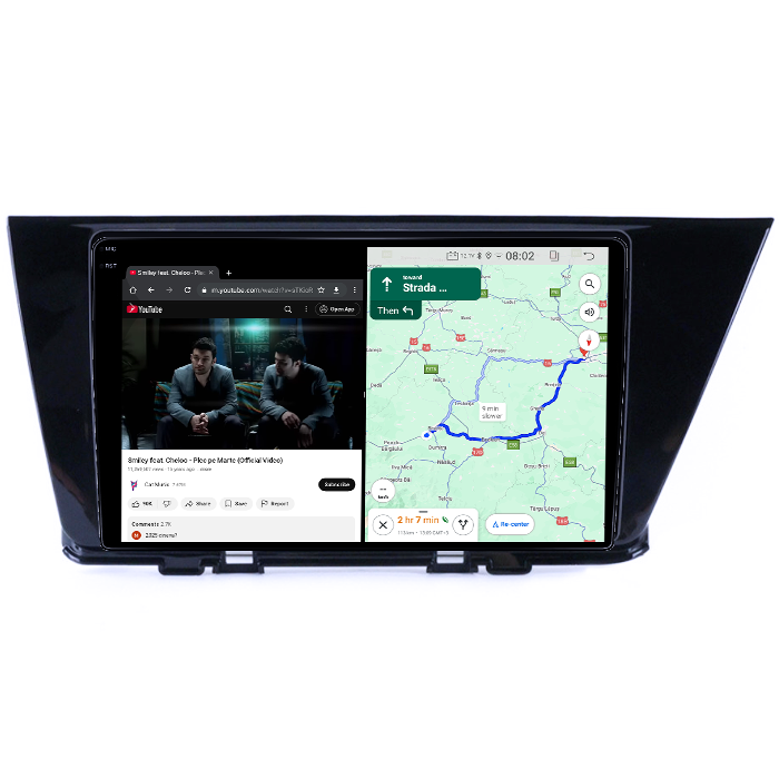 Navigatie dedicata Kia Niro 2016-2019, 4GB RAM 64GB ROM, Quadcore, Android 14, Display QLED 1K, 9", DSP, Carplay&Android Auto, Suport camere AHD [5]