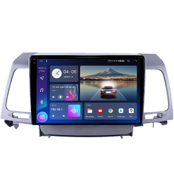 Navigatie dedicata Kia Opirus 2007-2008, 4GB RAM 64GB ROM, Procesor Qualcomm Octacore, Android 14, Rezolutie 2K, Display QLED 9", DSP, Carplay&Android Auto, SIM 4G [4]