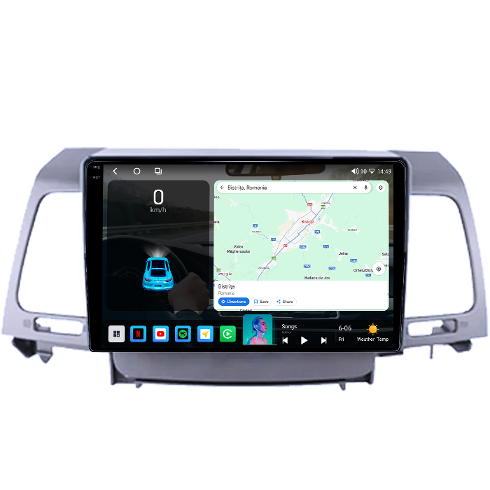 Navigatie dedicata Kia Opirus 2007-2008, 4GB RAM 64GB ROM, Procesor Qualcomm Octacore, Android 14, Rezolutie 2K, Display QLED 9", DSP, Carplay&Android Auto, SIM 4G [2]