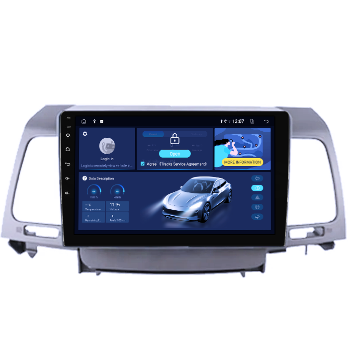 Navigatie dedicata Kia Opirus 2007-2008, 8GB RAM 128GB ROM, Octacore, Platforma TS18, Android 13, Display QLED 9”, Suporta camera 360º, DSP, Carplay&Android Auto, SIM 4G, Ventilator Activ [2]