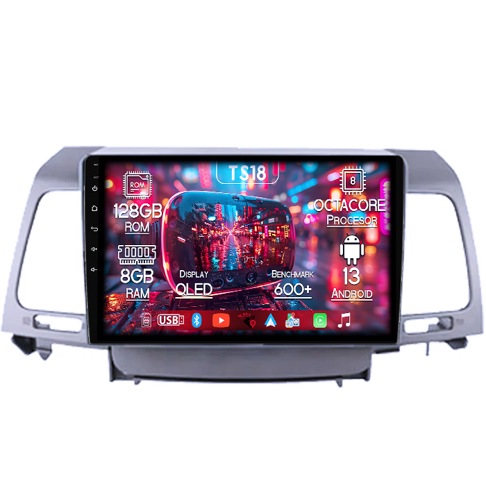 Navigatie dedicata Kia Opirus 2007-2008, 8GB RAM 128GB ROM, Octacore, Platforma TS18, Android 13, Display QLED 9”, Suporta camera 360º, DSP, Carplay&Android Auto, SIM 4G, Ventilator Activ [1]