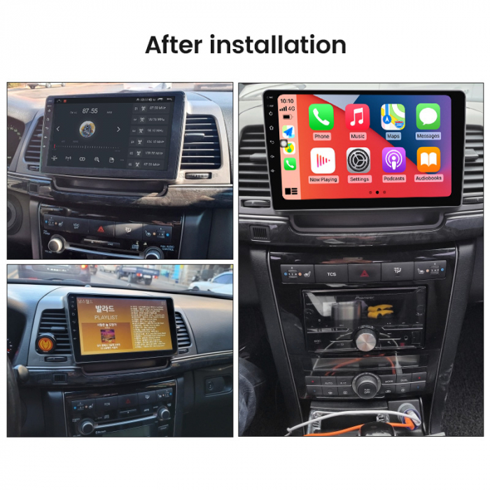 Navigatie dedicata Kia Opirus 2007-2008, Black, 4GB RAM 32 ROM, Android 13, Display QLED, 9",DSP, Carplay, Android Auto, Internet, Youtube , Waze , WI-FI , USB , Bluetooth , Mirrorlin [4]