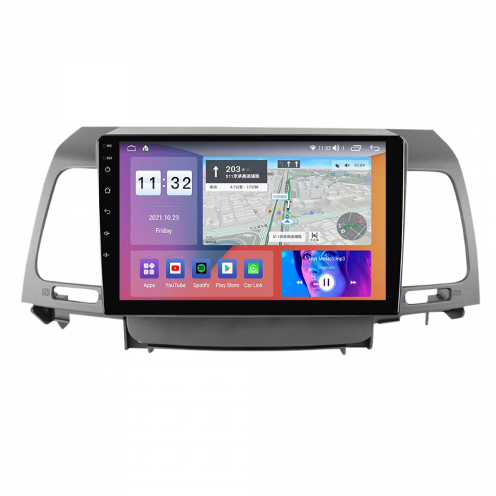 Navigatie dedicata Kia Opirus 2007-2008, Black, 4GB RAM 32 ROM, Android 13, Display QLED, 9",DSP, Carplay, Android Auto, Internet, Youtube , Waze , WI-FI , USB , Bluetooth , Mirrorlin [5]