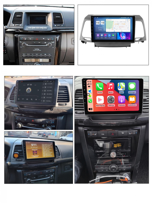 Navigatie dedicata Kia Opirus 2007-2008, Black, 4GB RAM 32 ROM, Android 13, Display QLED, 9",DSP, Carplay, Android Auto, Internet, Youtube , Waze , WI-FI , USB , Bluetooth , Mirrorlin [6]