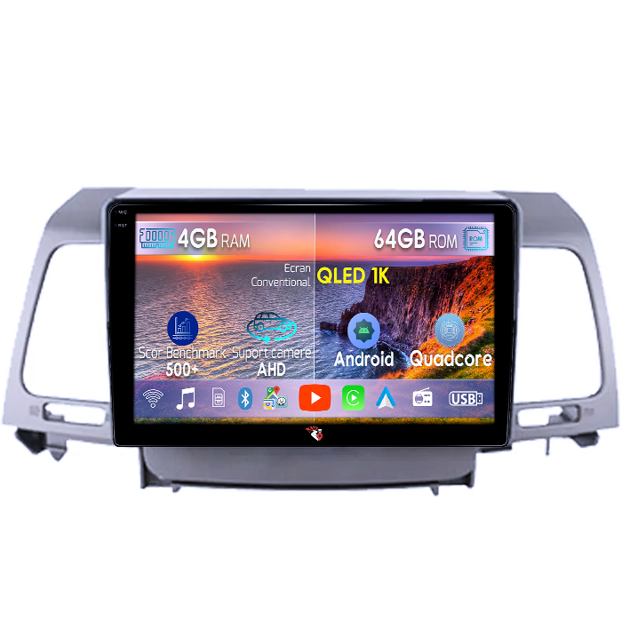 Navigatie dedicata Kia Opirus 2007-2008, Black, 4GB RAM 64GB ROM, Octacore, Android 14, Display QLED 1K 9", Carplay&Android Auto, SIM 4G, Ventilator Activ [1]