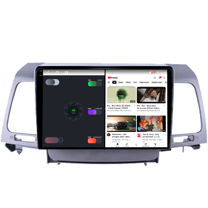 Navigatie dedicata Kia Opirus 2007-2008, Black, 4GB RAM 64GB ROM, Octacore, Android 14, Display QLED 1K 9", Carplay&Android Auto, SIM 4G, Ventilator Activ [3]